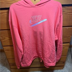 Nike Coral Hoodie with Logo